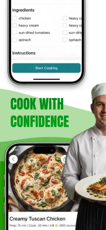 Recipes template screenshot 2